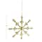 Hello Honey® 10" Gold Handmade Acrylic Jewel & Metal Snowflake Ornament